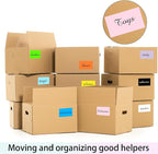 STARLIBOO 3"X5" Rectangle Color Coding Labels, Removable Square Label Inventory - Image 5