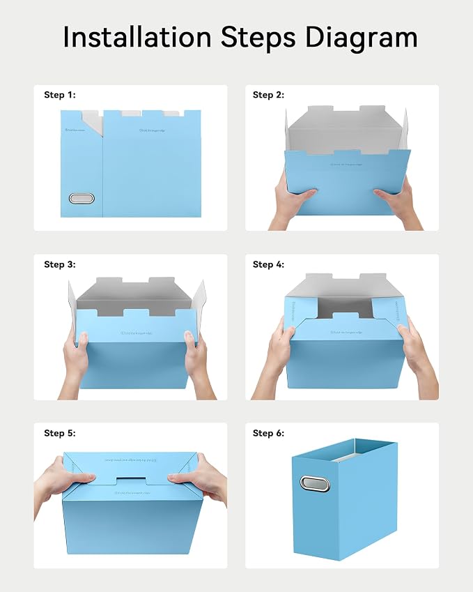 Oterri Cardboard File Organizer Box - Image 5