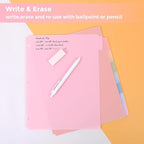 SKYDUE Durable Plastic 8-Tab Dividers, Big Tab Dividers - Image 7