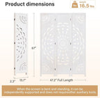 66.9Inch Wooden Room Partition - Image 8