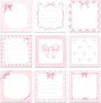 Pink Bow Sticky Notes Gifts by Lovarywow