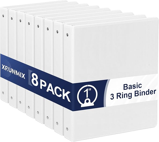 1-Inch 3-Ring-Binder with Pockets, and School by XrunmixOffice
