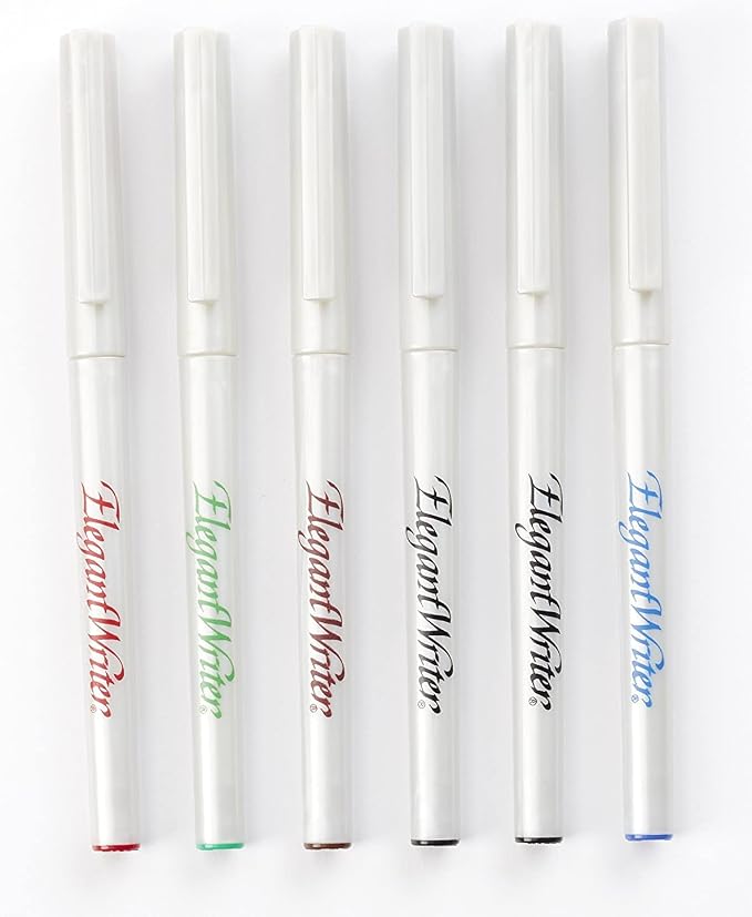 Speedball 2881 Elegant Writer 6 Fine Calligraphy Markers Set - Image 3