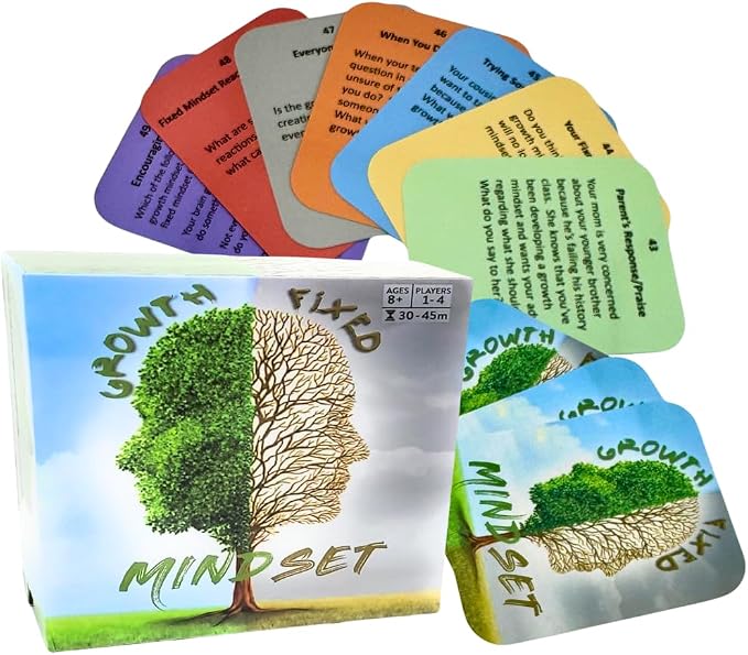 Thought-Spot Growth/Fixed Mindset Card Game: Cultivates Coping & Social Skills; by PositiveParening