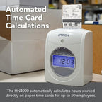 uPunch HN4500 Advanced Calculating Time Clock Bundle - Image 6