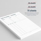 Task Planner & Tracker 8.5 x 11 Tear-Off 70 Sheet Planner Pad – Project - Image 3