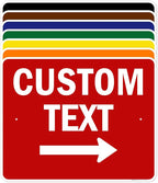 Custom Arrow, Custom Directional Sign, Right Arrow, 24x30 Inches, Rust Free by MySignCenter