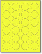 NextDayLabels - 8-1/2 x 11 Neon Color High Light Fluorescent Labels by NextDayLabels