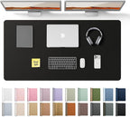 YSAGi Leather Desk Protector, Office Mat, Large Mouse Mat, Non-Slip PU Leather by YSAGi