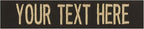 Custom Uniform Name Tapes Solid Colors. Dark Brown Fabric, 3.5 Inch Hook by NORTHERNSAFARI