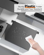 Ansook Plastic Hanging File Folders Letter Size, Upgrade 2" Extra Capacity - Image 2