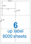 BESTEASY Sticker Labels Compatible Laser/Ink Jet Shipping Labels by BESTEASYLABELPRINTER
