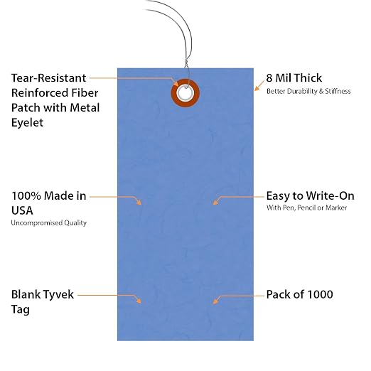 SmartSign Blue Tyvek Shipping Tags - Image 5