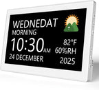 Raynic Digital Clock, 10.1 Inch Large Display Calendar Clock by Raynic