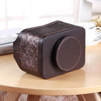 PUSU Leather 360°Rotatable Remote Control Holder, Nightstand TV Remote Caddy - Image 5