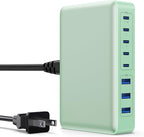USB C Charger 300W USB C Charger Block 8-Ports GaN IV Fast Charging Station by APHUWJ