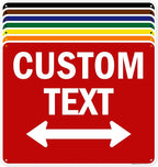 Custom Arrow, Custom Directional Sign, Two way Arrow, 24x30 Inches, 55 mil by MySignCenter