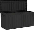TARKARI 90 Gallon Lockable Resin Deck Box by Home