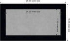 Amanti Art Black Framed Magnetic Board 16x28 Small Vision Board - Image 3