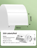 MUNBYN Thermal Sticker Labels, Self-Adhesive Barcode Label Paper - Image 2