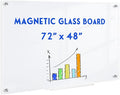 Magnetic Glass Whiteboard, Classroom by QUEENLINK