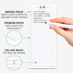 321Done 2-Pack Skinny To Do List Notepad, Made in USA - Image 3
