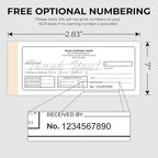 Custom 2.83" x 7" Carbonless NCR Books in 2-Part Duplicate Invoices, Work Orders - Image 5