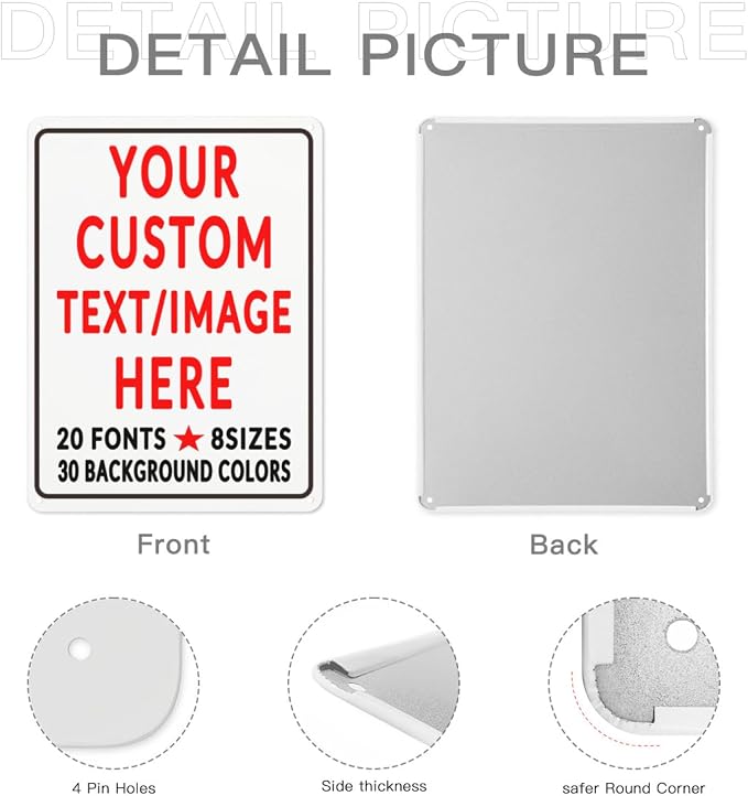 Custom Sign Personalized Custom Metal Sign, Customize - Image 5