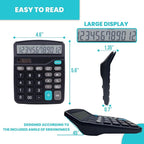 LICHAMP Desk Calculators with Big Buttons and Large Display, Office Desktop - Image 2