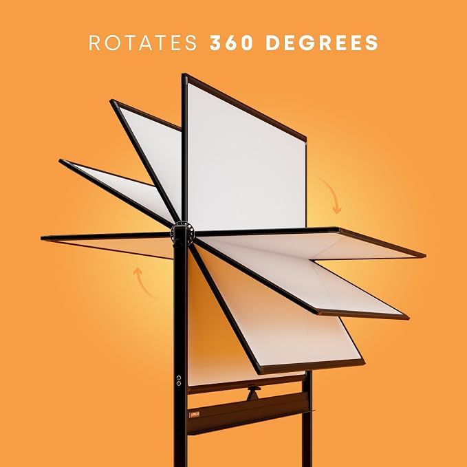 Rolling Dry Erase Board 60 x 46 - Image 5