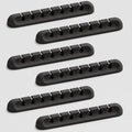 Apromisith USB Cable Organizer Clips Cord Holder, 6 Packs Black Self Adhesive by Apromisith