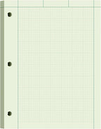 Engineering Paper 8.5 x 11, 100 Sheets Top Glue Binding Engineering Notebook by Aidunmis