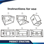 PIT66 5 Pcs Comic Book Storage Boxes, Holds 150-175 Comics Each, Collapsible - Image 8