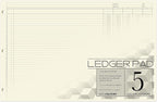 BookFactory Ledger Pad/Large 5 Column Accounting Ledger Columnar Pads by BookFactory