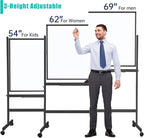 BIBOC 32x48 Inches Large Mobile Dry Erase Whiteboard - Image 5