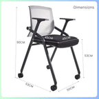 BLANEDUO, 2 Pack Stackable Conference Room Chairs - Image 2