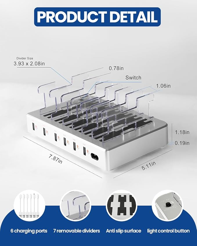 6-Port USB Charging Station - Image 5