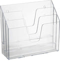 Acrimet Horizontal Triple File Folder Holder, Open Top Desktop Document Sorter by Organizingyourlife