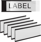 LLPT Magnetic Label Holder 2” x 1” 26 Packs C Channel 300g White Paper Cards - Image 4