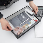 EsOfficce Desk Drawer Organizer, A4 Large Metal Mesh Desk Rrganizer Tray - Image 3