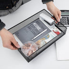 EsOfficce 2Pcs Desk Drawer Organizer, Stable Metal Mesh Desk Storage Tray - Image 2