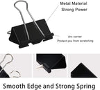 Large Binder Clips 1.6 Inch, Big Binder Clips - Image 2