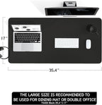 YSAGi Non-Slip Leather Desk Pad L Size, Waterproof Laptop Computer Desk - Image 7