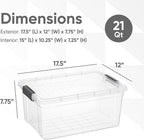 Superio Clear Storage Boxes - Image 2