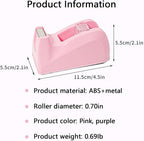 Basics Desktop Tape Dispenser, Office Desk Tape Dispenser, Heavy Duty Desk - Image 2