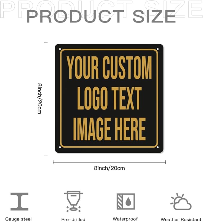 Custom Signs Outdoor Metal Sign Custom Sign Outdor Indoor Personalized Signs - Image 2
