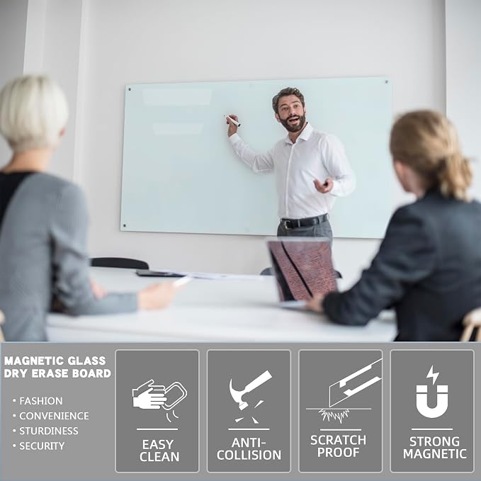 Gooderboard Glass Magnetic White Board - Image 7