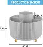 Marbrasse Desk Organizer, 360-Degree Rotating Pen Holder, Desk Organizers and - Image 5