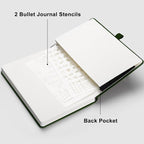RETTACY Bullet Dotted Journal Notebook, 256 Pages, A5 Medium Size, Leather - Image 7