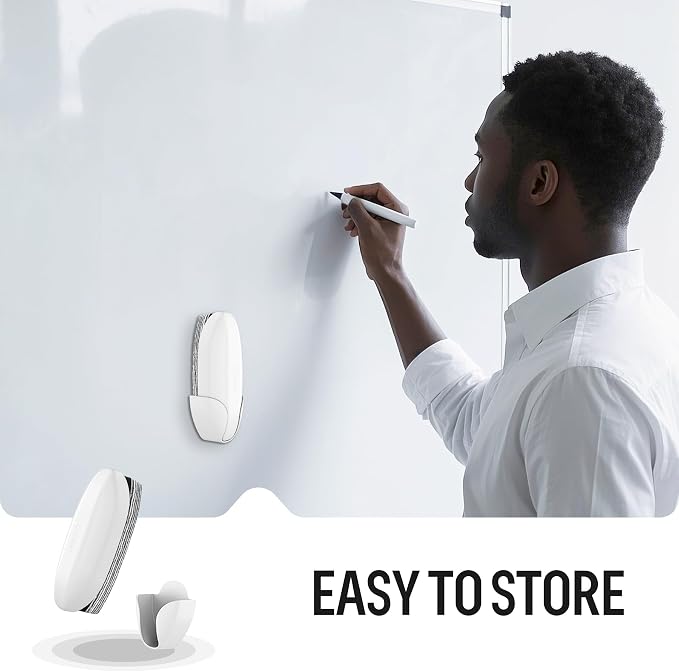 loukin Dry Erase Eraser with Replaceable Felt Pad, Magnetic Holder Includes - Image 7